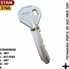 REFER�NCIAS:
:: G - 667
:: J - 022
:: L - 432
:: D - 197 / 1197
:: C�digo Stam: 41011



APLICA��O:
:: Fechaduras Stam 1201



CARACTER�STICA:
:: Chave Tetra Niquelada