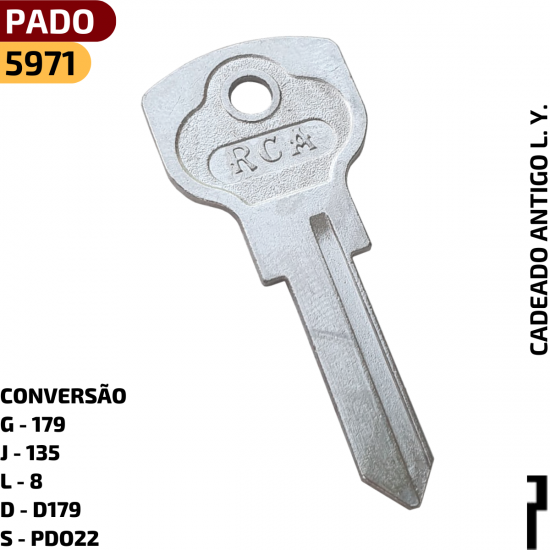 Convers�o do C�digo RCA:

G - 179

J - 135

L - 8

D - D179

S - PDO22