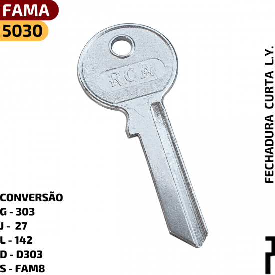 CONVERS�O DO C�DIGO RCA

G - 303

J - 27

L - 142

D - D303

S - FAM8
