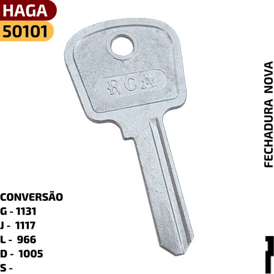 CONVERS�O DO C�DIGO RCA

G - 1131

J - 1117

L - 

D - 1005

S -