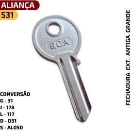 Chave Yale Alian�a 531