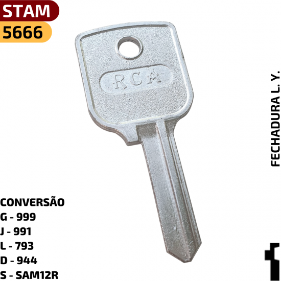 Convers�o do C�digo RCA:

G - 999

J - 991

L - 793

D - 944

S - SAM12R